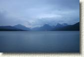 Lake McDonald in the evening. This was the view from our room in the Village Inn in Apgar.