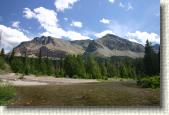 The mountains opposite Trick Falls.