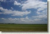 Big Sky Country. Taken while waiting for the pilot car in some road construction on US 2 in Montana.